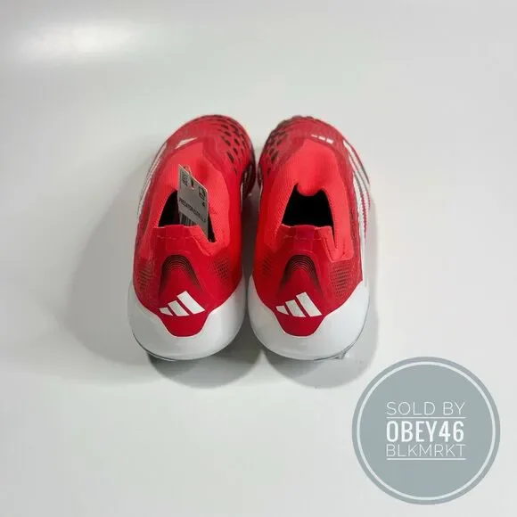 Adidas Predator Elite Laceless FG Soccer Cleats Lucid Red  display picture 3